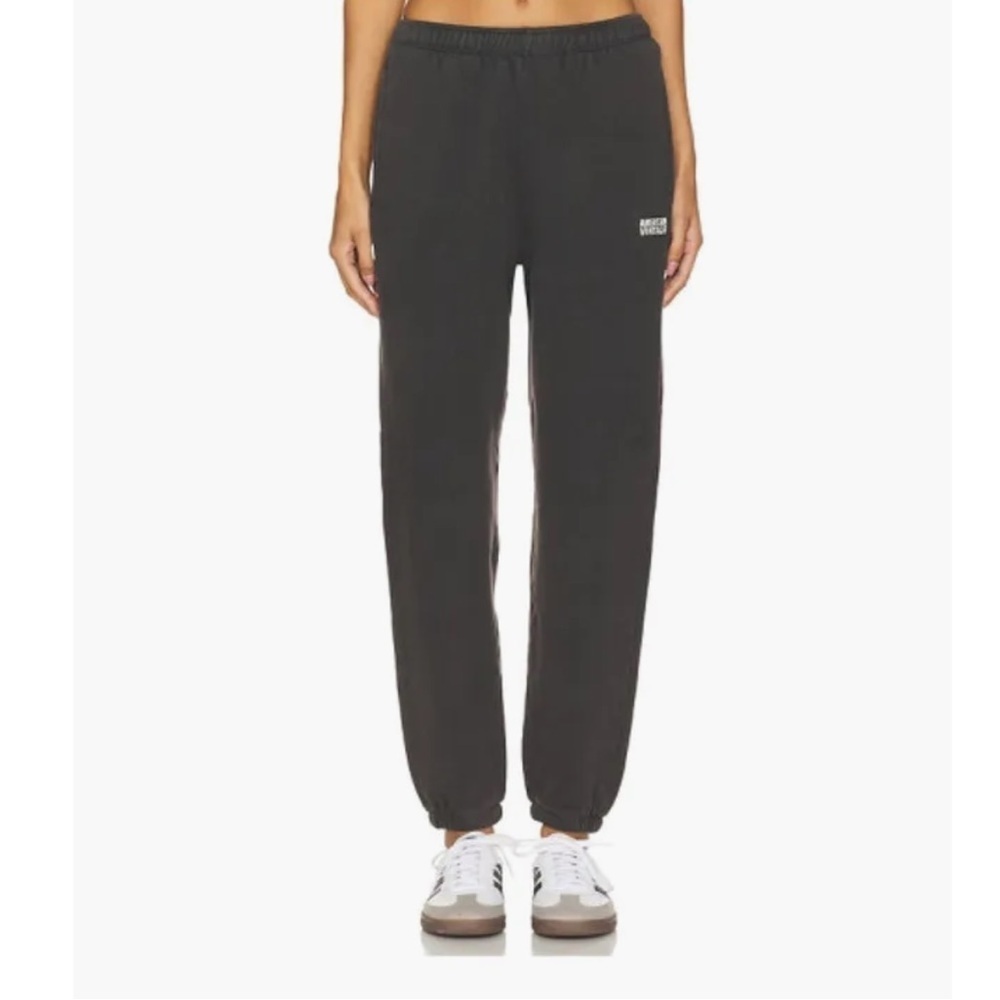 American Vintage Izu Bird Joggers Black Pants sweatpants Revolve NWT 6 S